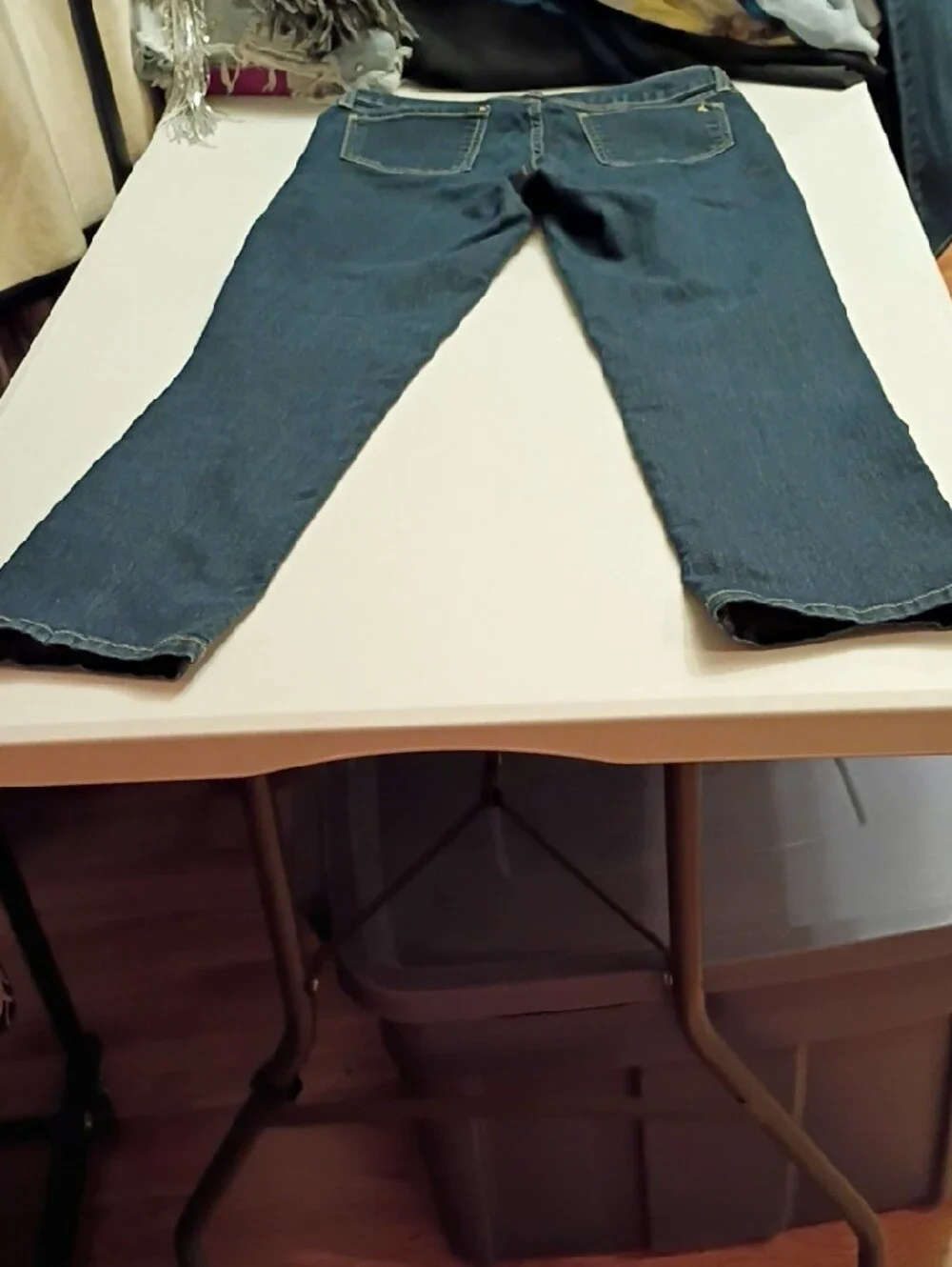 kate spade Dark Blue Bootcut Jeans with Contrast Stitching